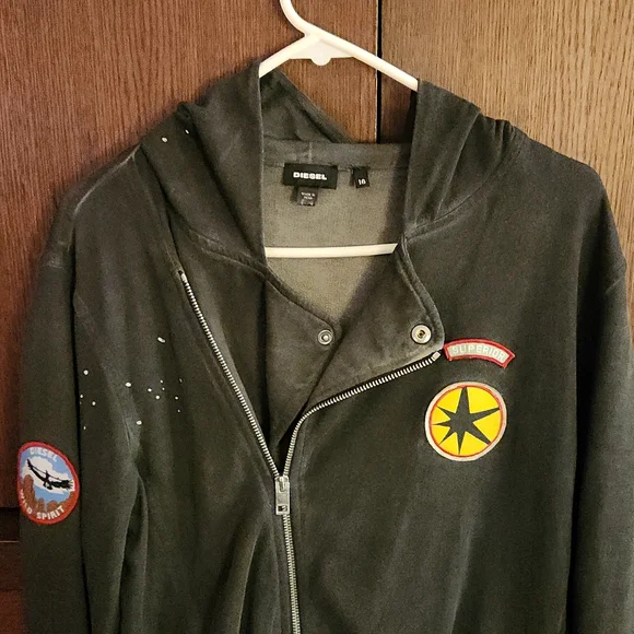 COPY - Brand new no tag vintage Diesel zip-up jacket size 16 - Picture 5 of 5